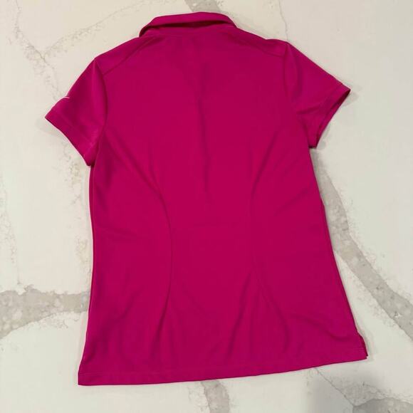 Nike Dri-Fit Players Golf Polo Women's Medium Modern Fit Bright Pink Performance - Picture 5 of 8